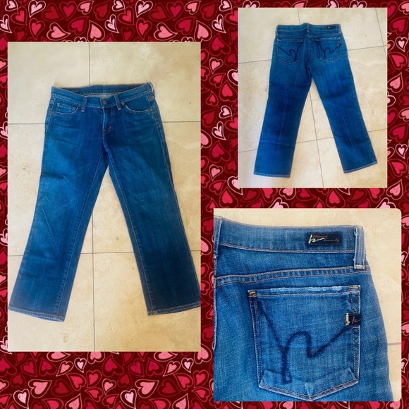 Citizens of Humanity COH Low Waist Cropped Kelly #063 Jeans Sz 26 x 24” inseam - Picture 1 of 7